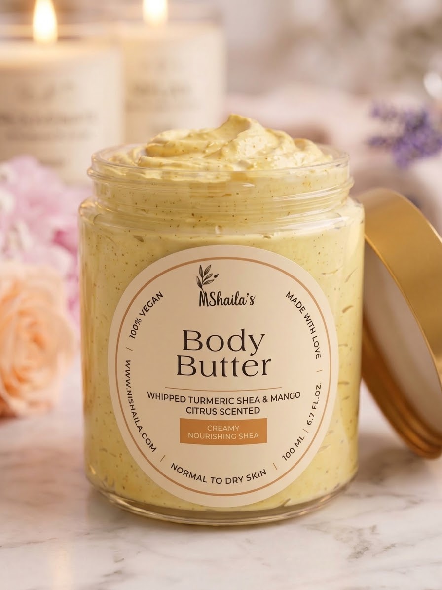 Turmeric Mango Shea Body Butter 4 oz